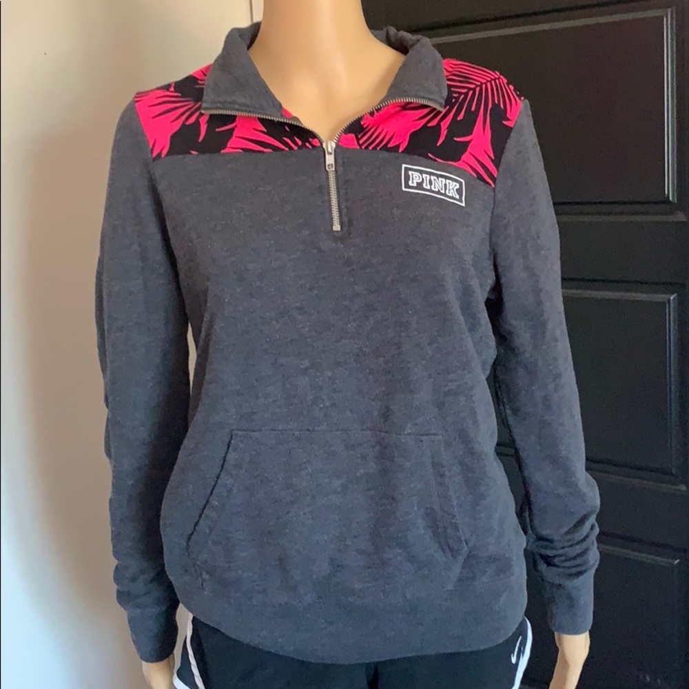 Pink Quarter-Zip Jacket